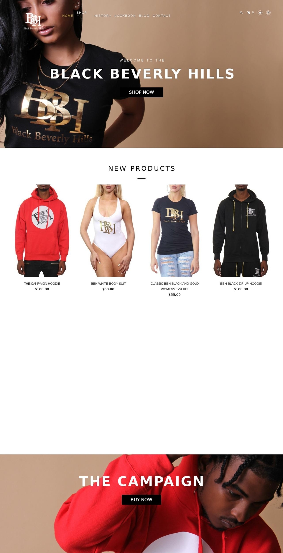blackbh.com shopify website screenshot