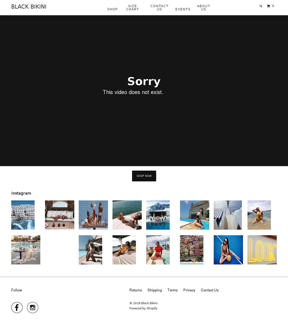 Copy of Parallax Shopify theme site example blackbikinithelabel.com