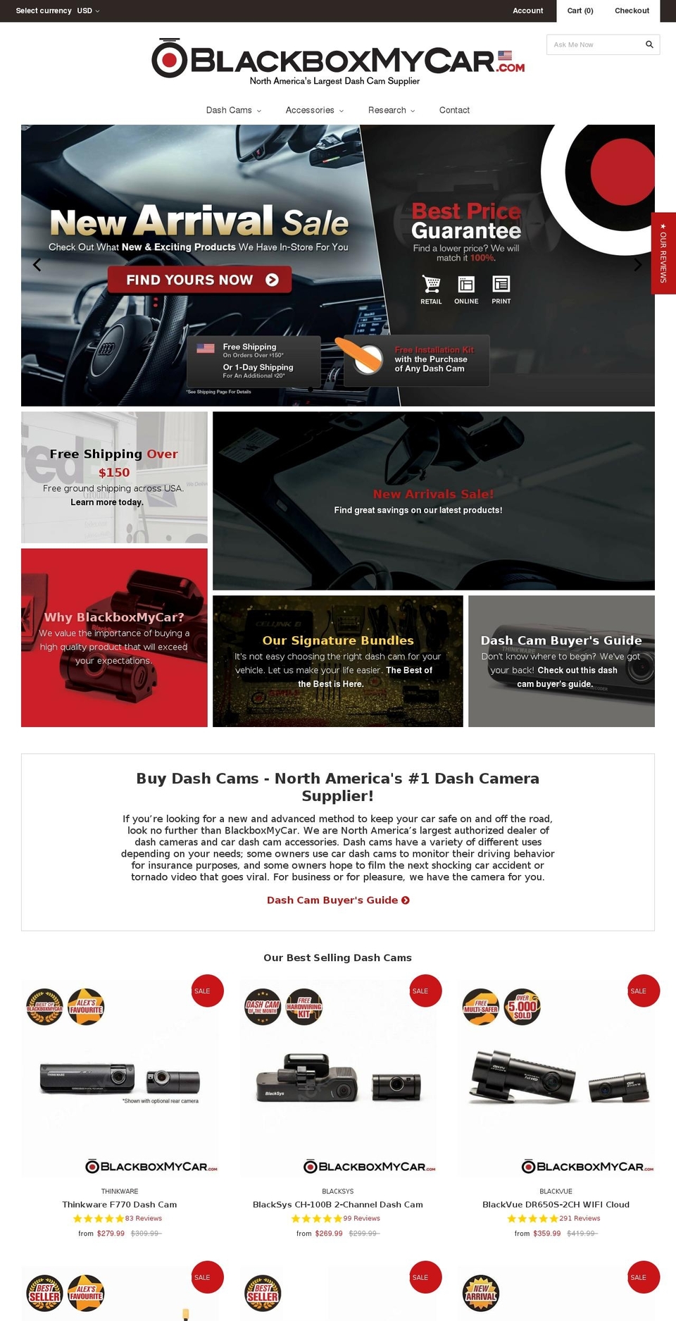 empire Shopify theme site example blackboxmycar.com