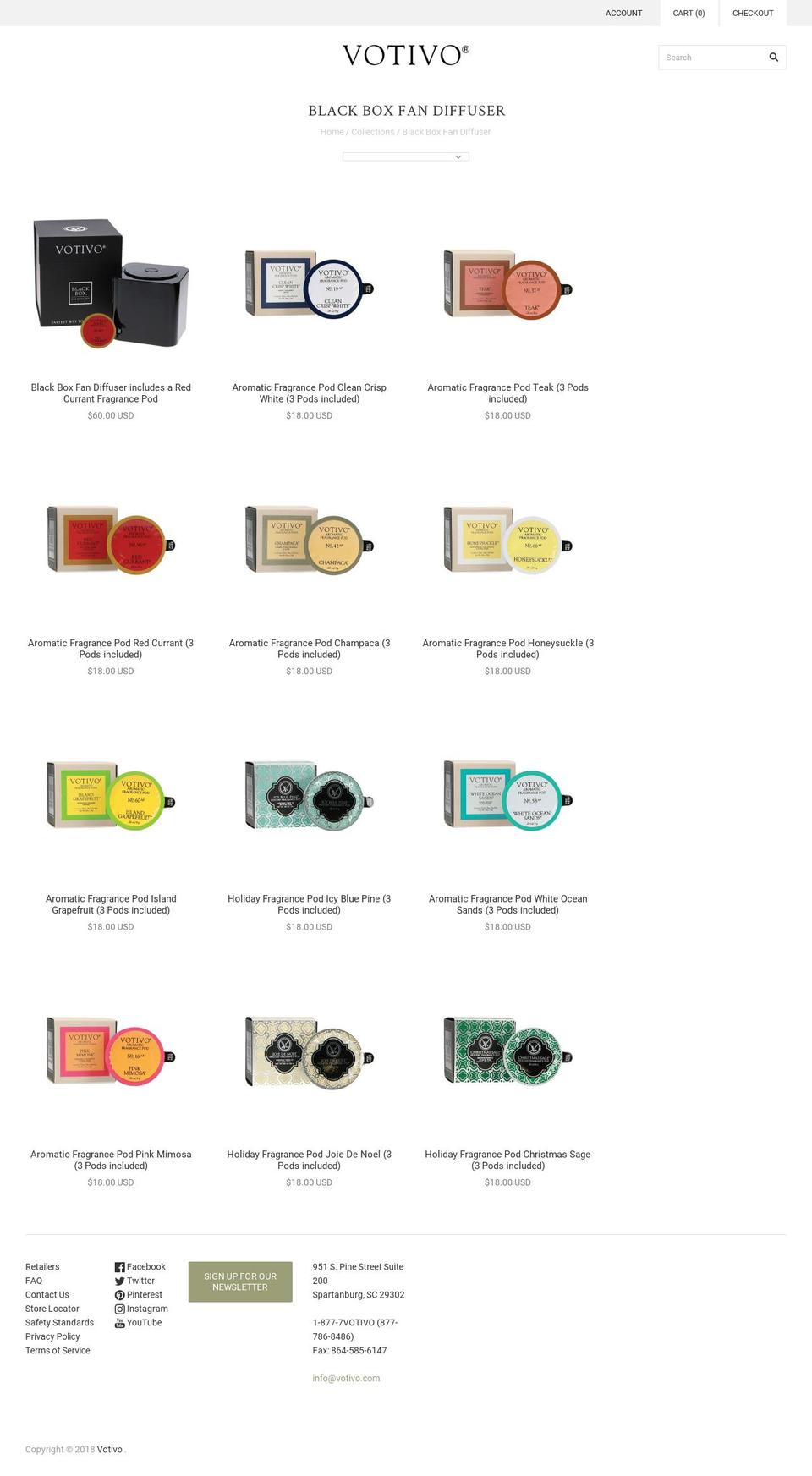 blackboxvotivo.com shopify website screenshot