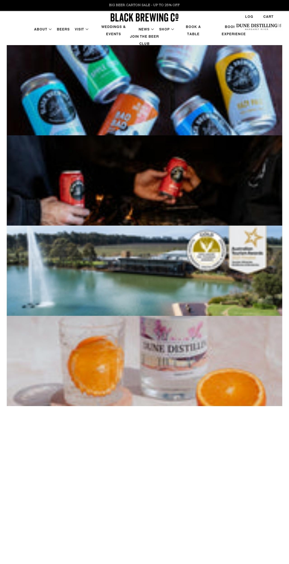 blackbrewingco.com.au shopify website screenshot