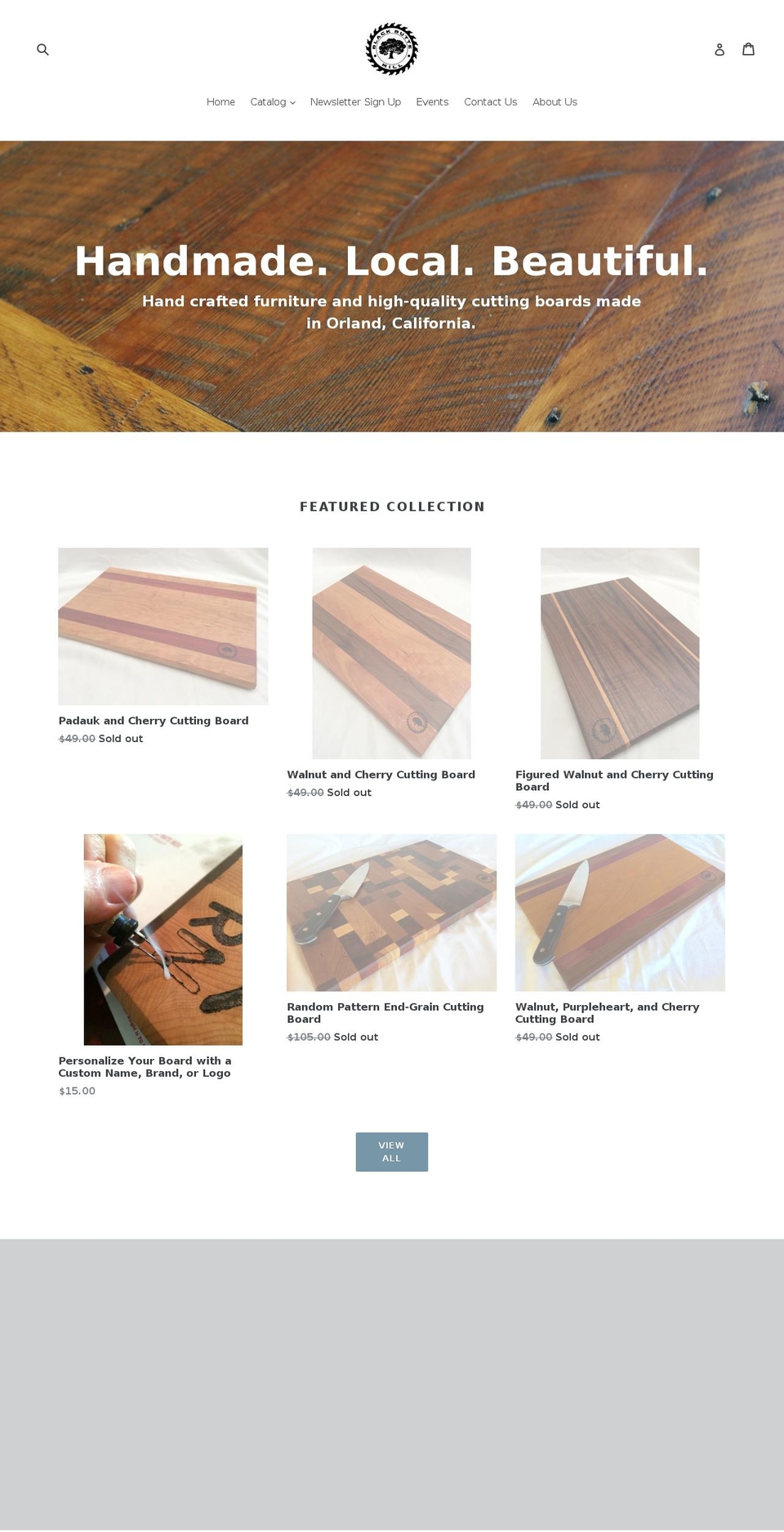 blackbuttemill.com — Shopify storefront screenshot