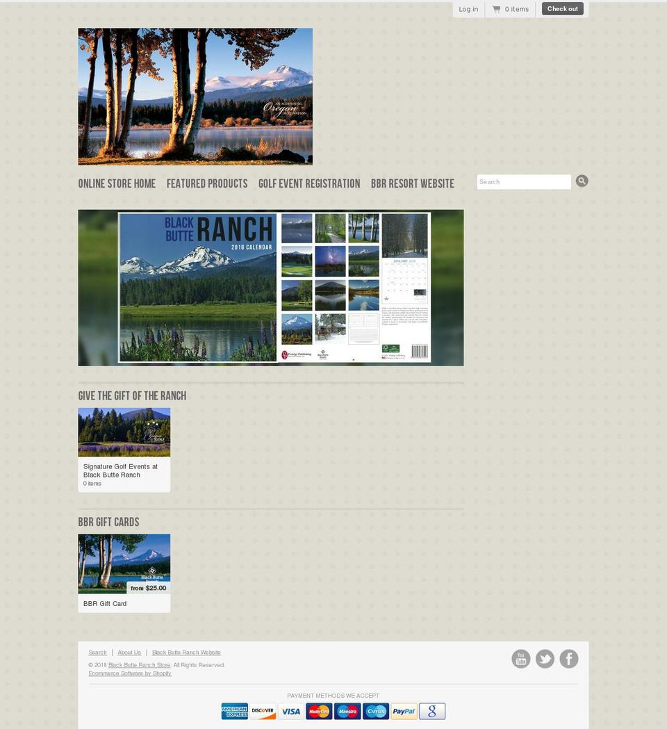 blackbutteranchstore.com shopify website screenshot