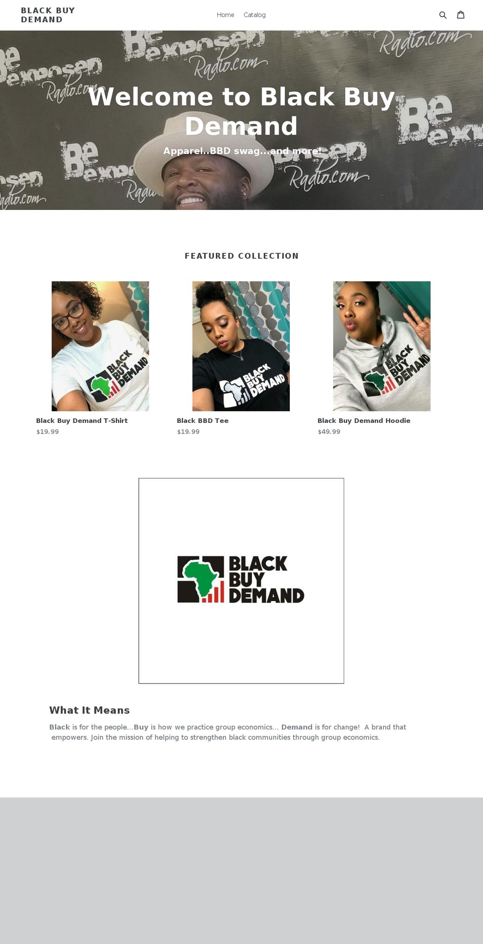 blackbuydemand.com — Shopify storefront screenshot