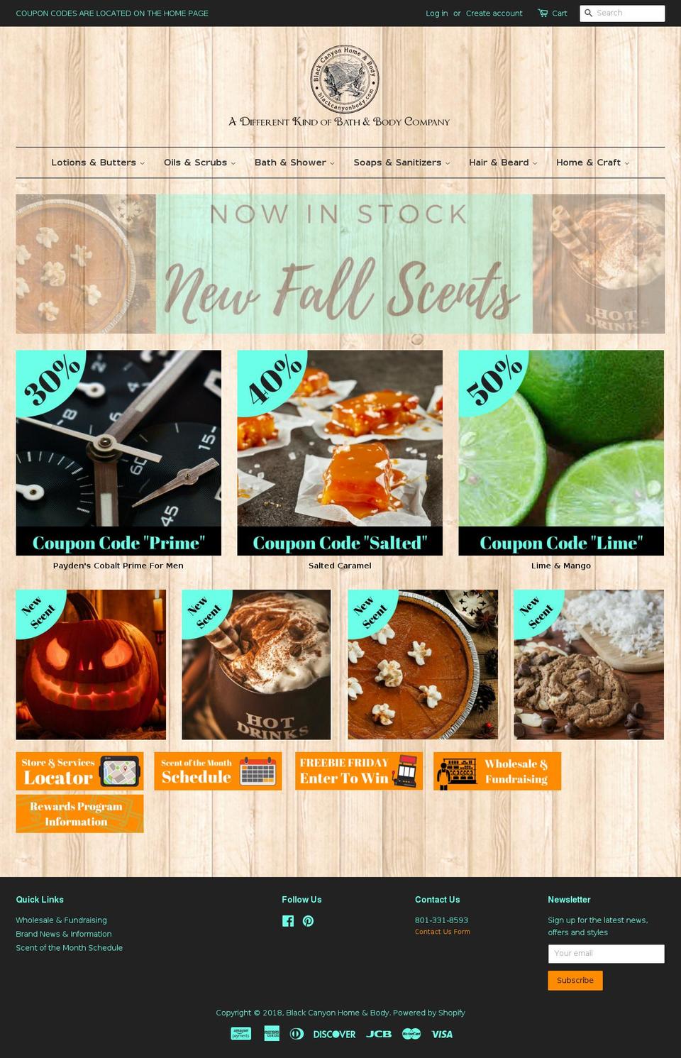blackcanyonbody.com — Shopify storefront screenshot