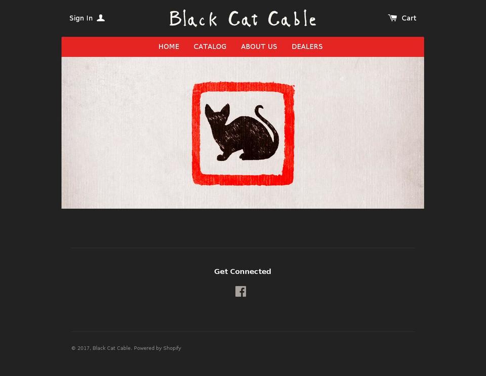 blackcatcable.net shopify website screenshot