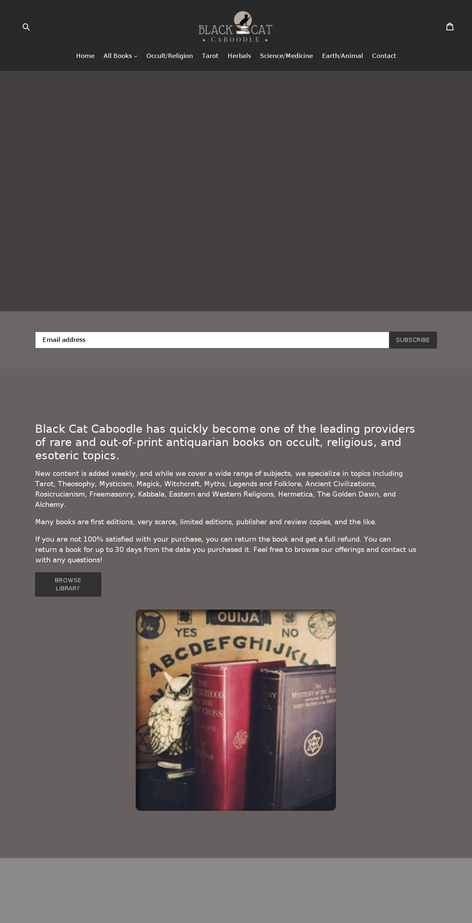 blackcatcaboodle.com — Shopify storefront screenshot