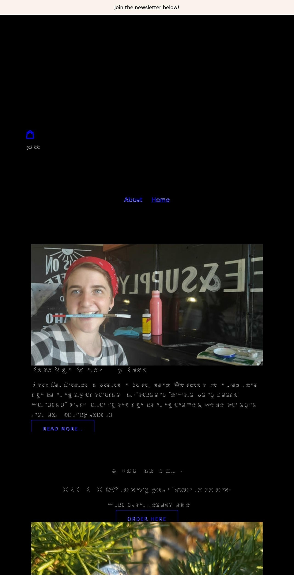 blackcatcreated.com shopify website screenshot