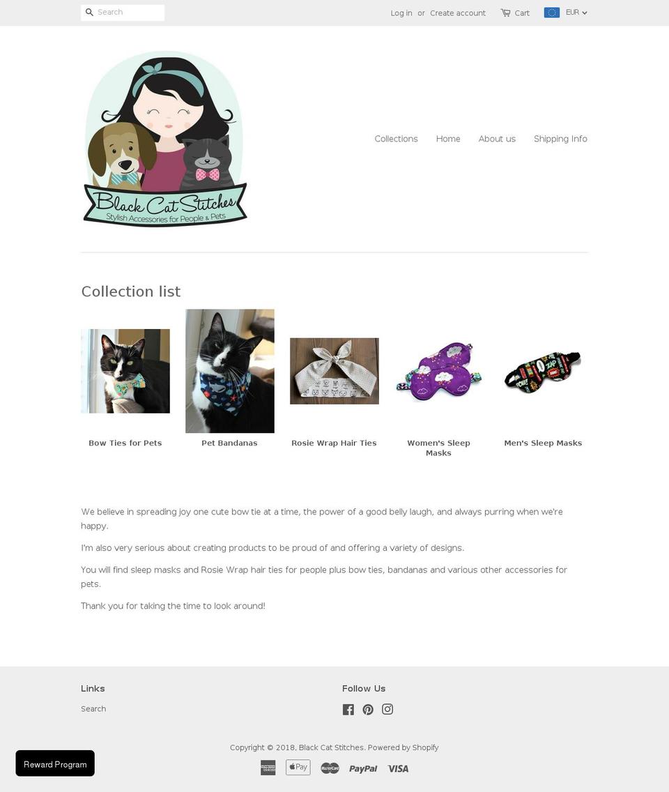 blackcatstitches.com — Shopify storefront screenshot