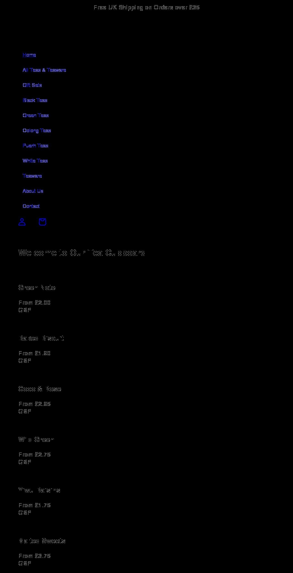 blackcloudtea.com shopify website screenshot