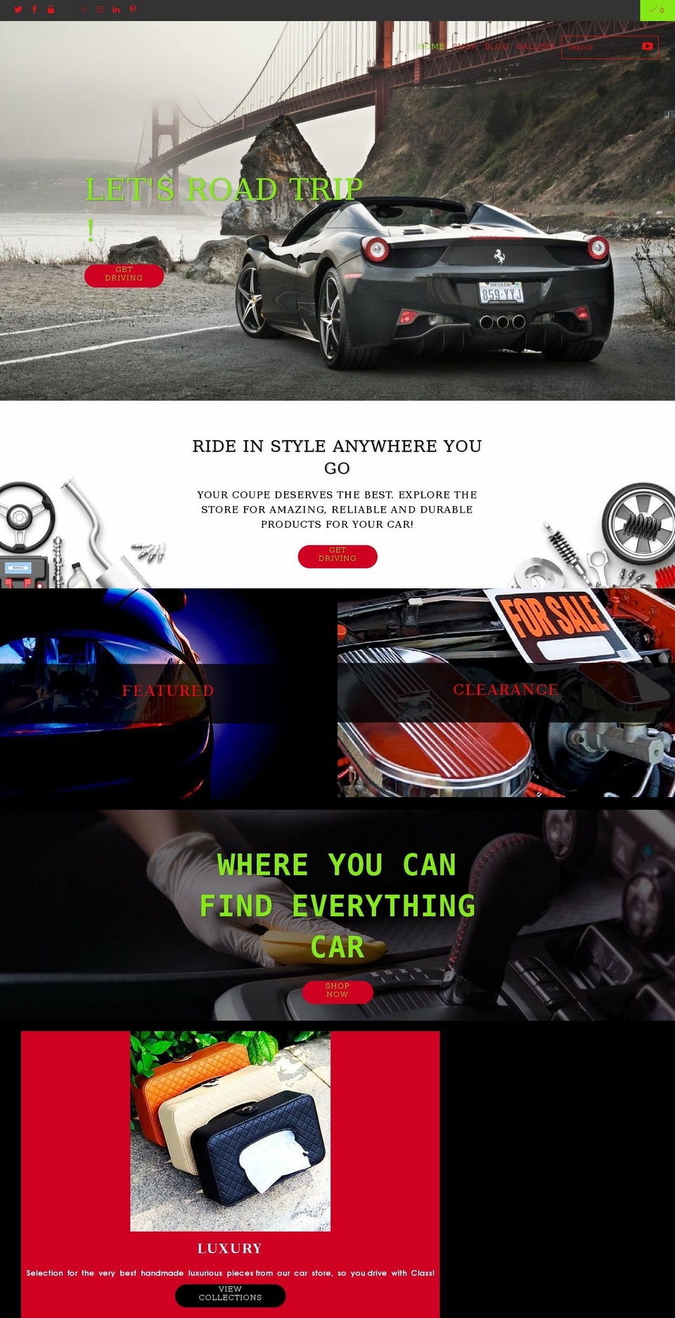 blackcoupe.com shopify website screenshot