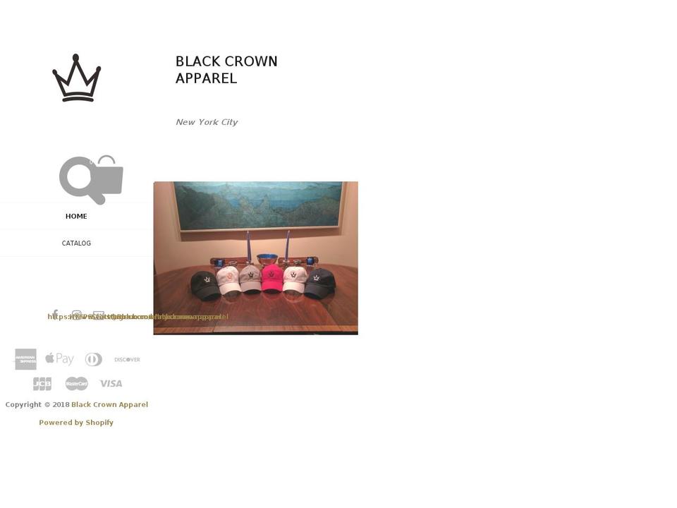 blackcrownnyc.com — Shopify storefront screenshot
