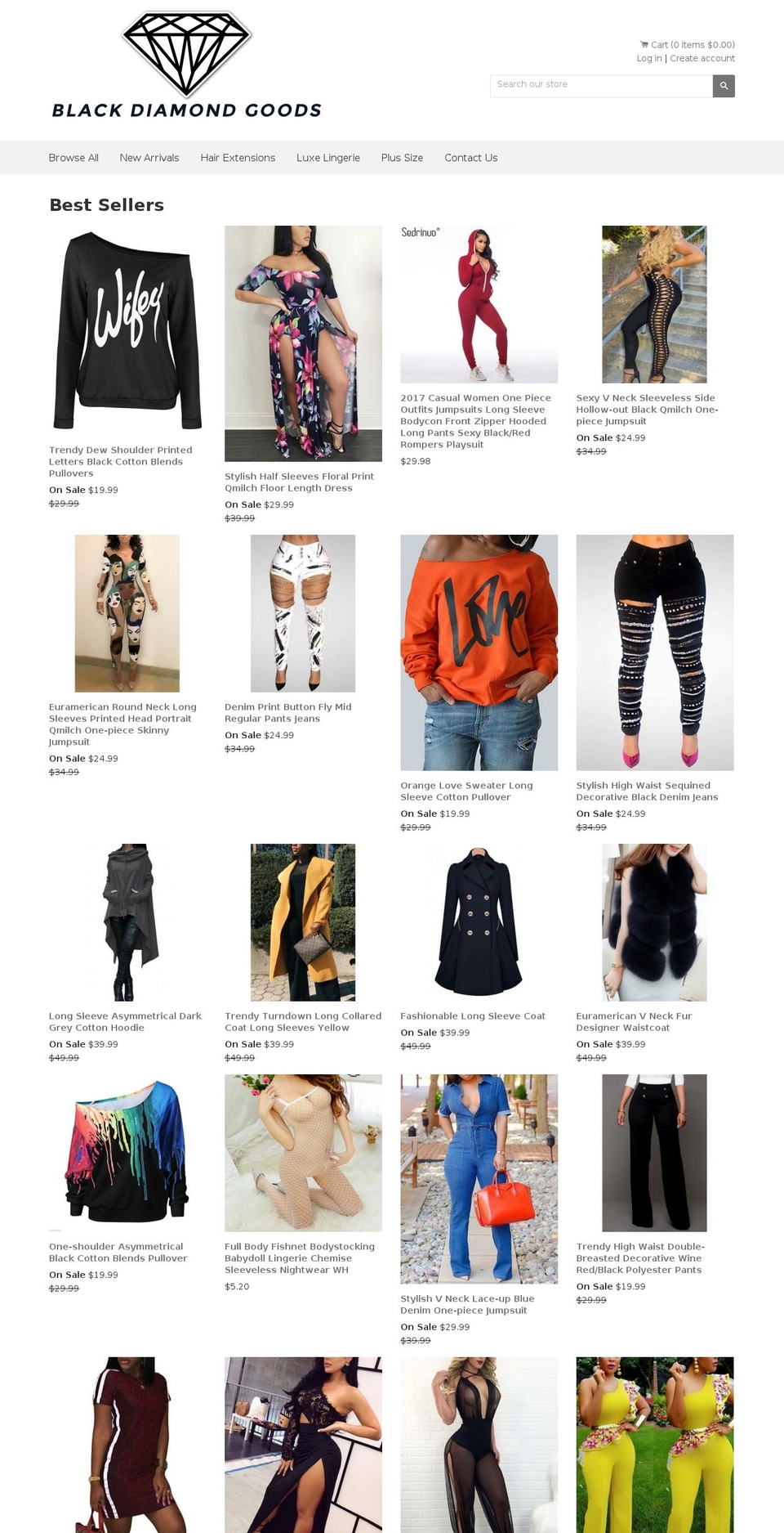 blackdiamondgoods.com — Shopify storefront screenshot