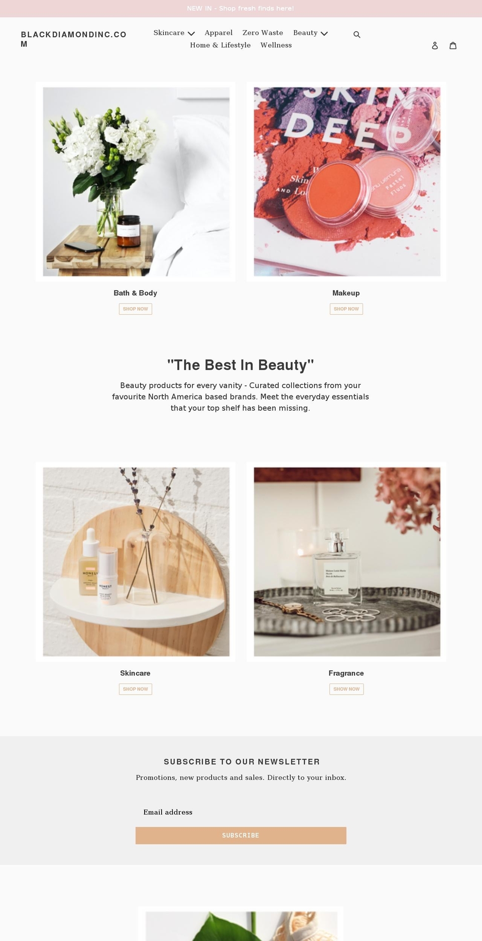 Beauty Theme Shopify theme site example blackdiamondinc.net