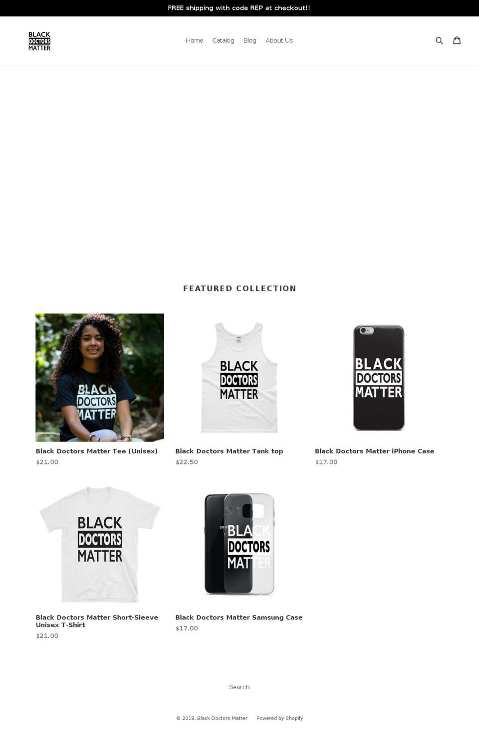 blackdoctorsmatter.org shopify website screenshot