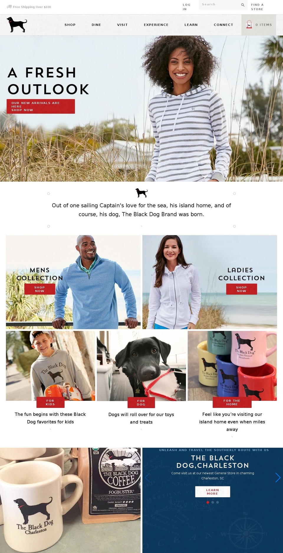 Black Dog Theme Shopify theme site example blackdogclothing.com