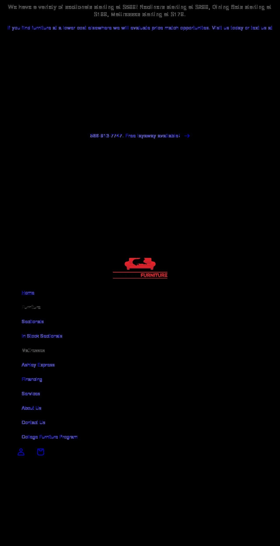 blackdogfurnituremichigan.com shopify website screenshot