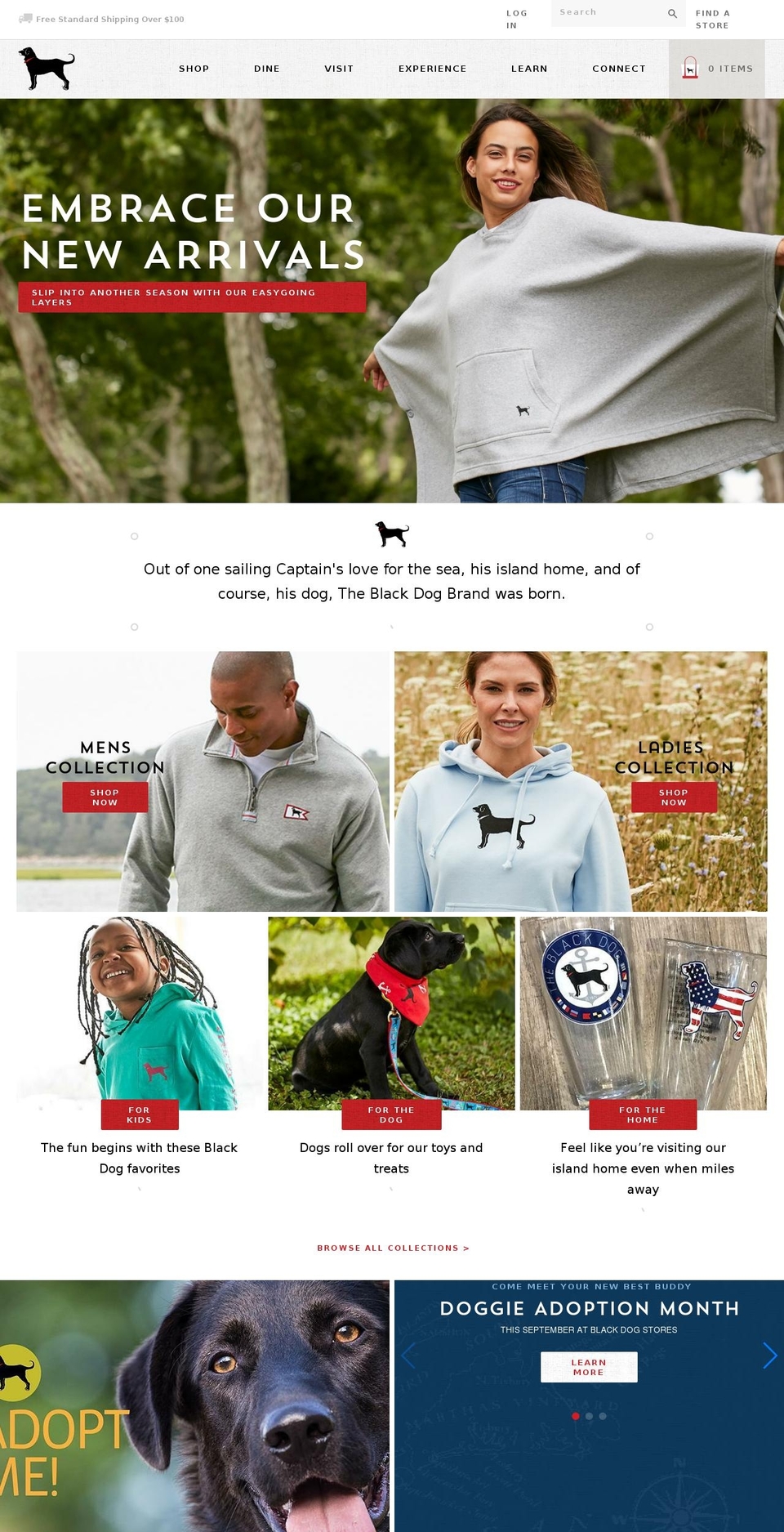 Black Dog Theme Shopify theme site example blackdoggear.com