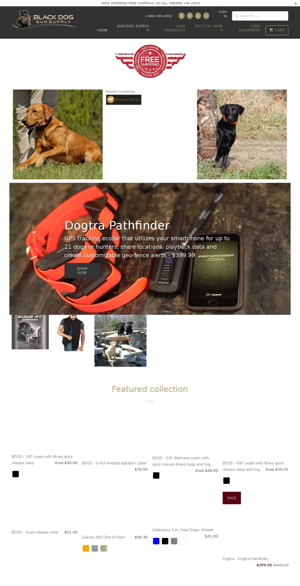 blackdogusa.com shopify website screenshot