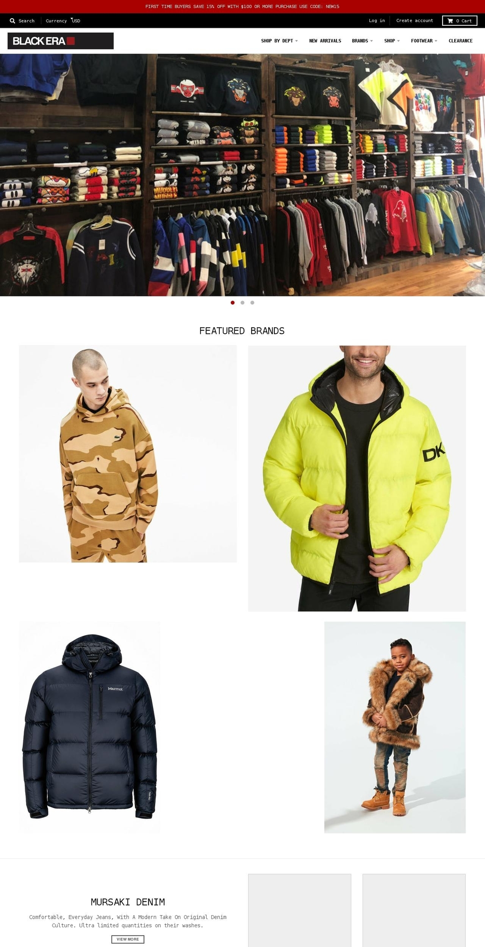 blackeraclothingshop.com shopify website screenshot