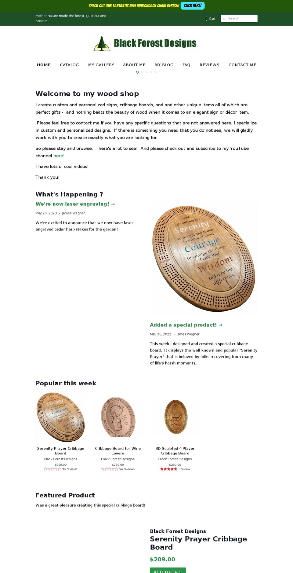 blackforestsigns.com — Shopify storefront screenshot