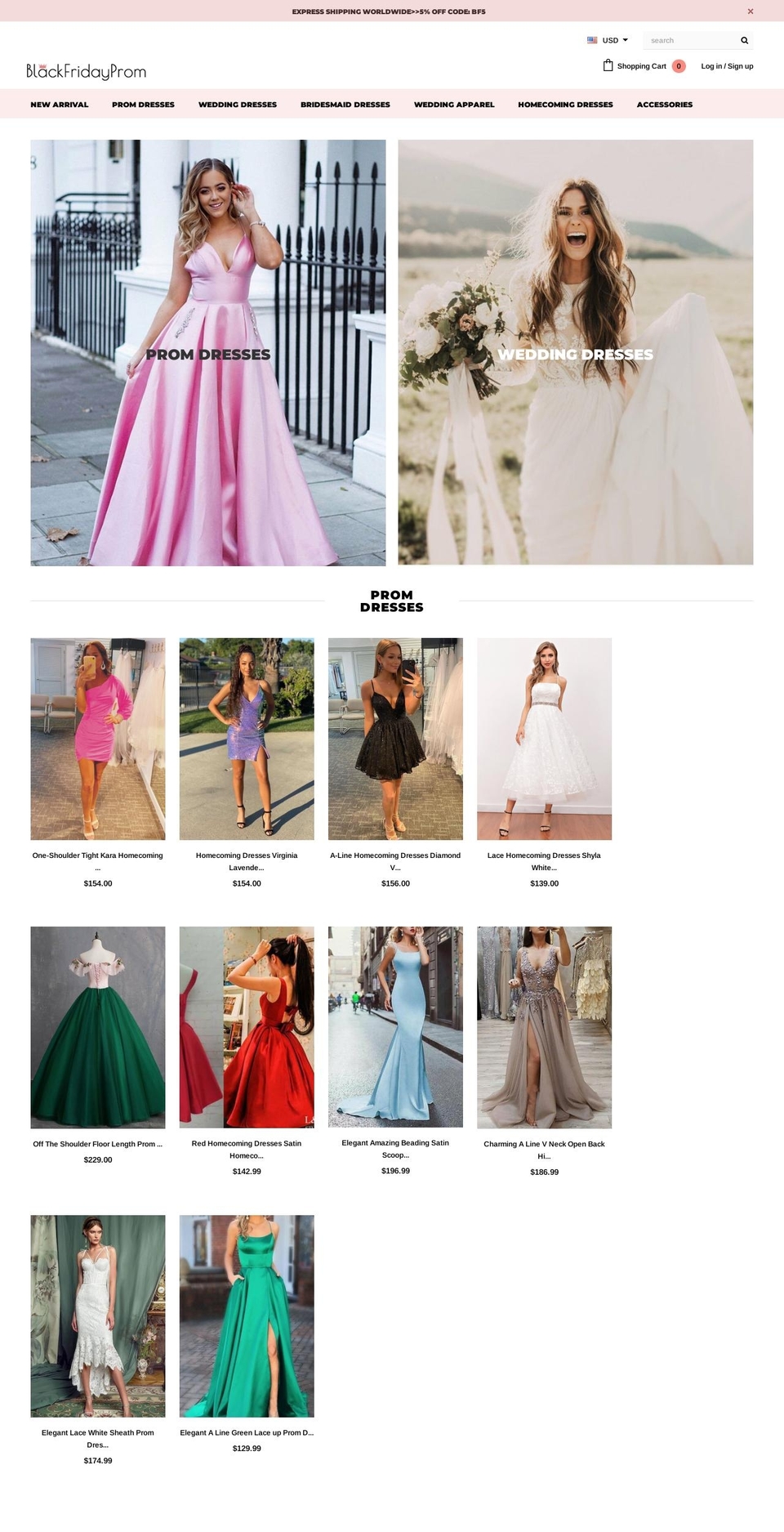 blackfridayprom.co.uk shopify website screenshot