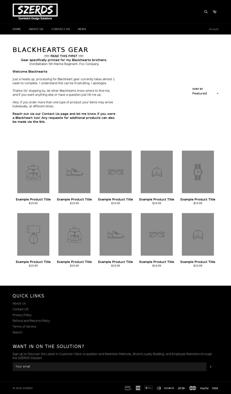 blackheartassociation.com — Shopify storefront screenshot