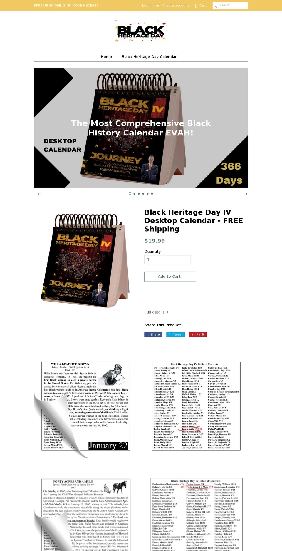 blackheritagedays.com shopify website screenshot