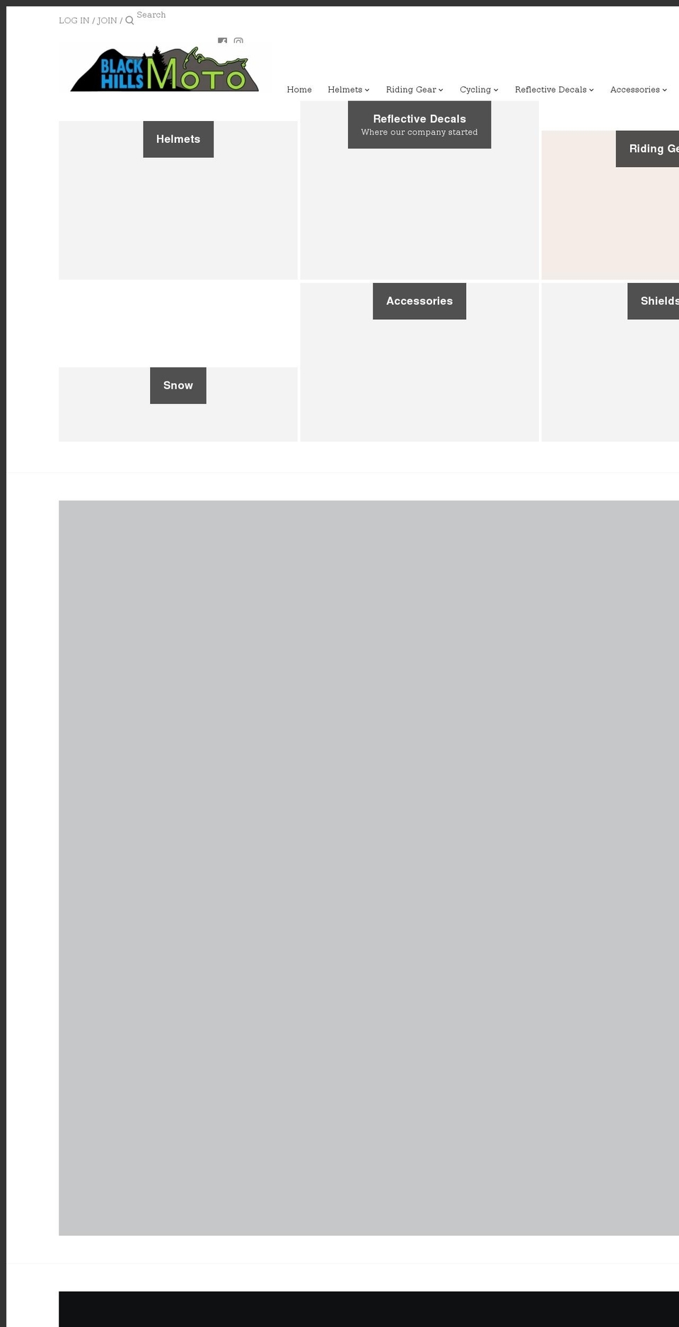 blackhillsmoto.com shopify website screenshot