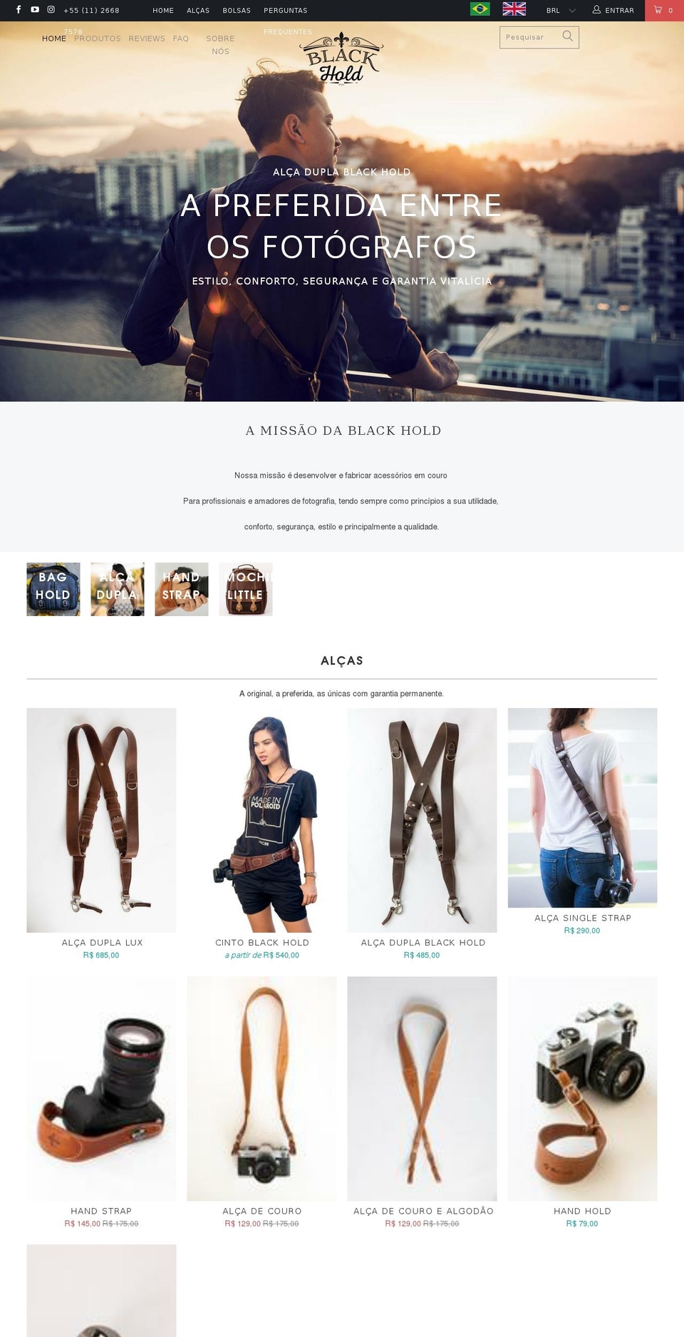 blackhold.com shopify website screenshot