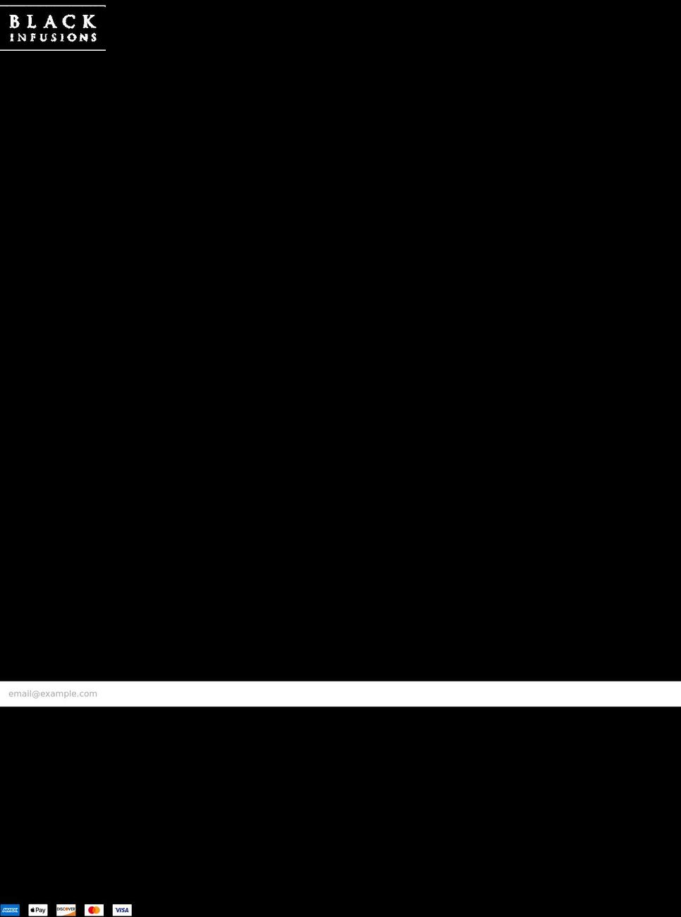 blackinfusions.com shopify website screenshot