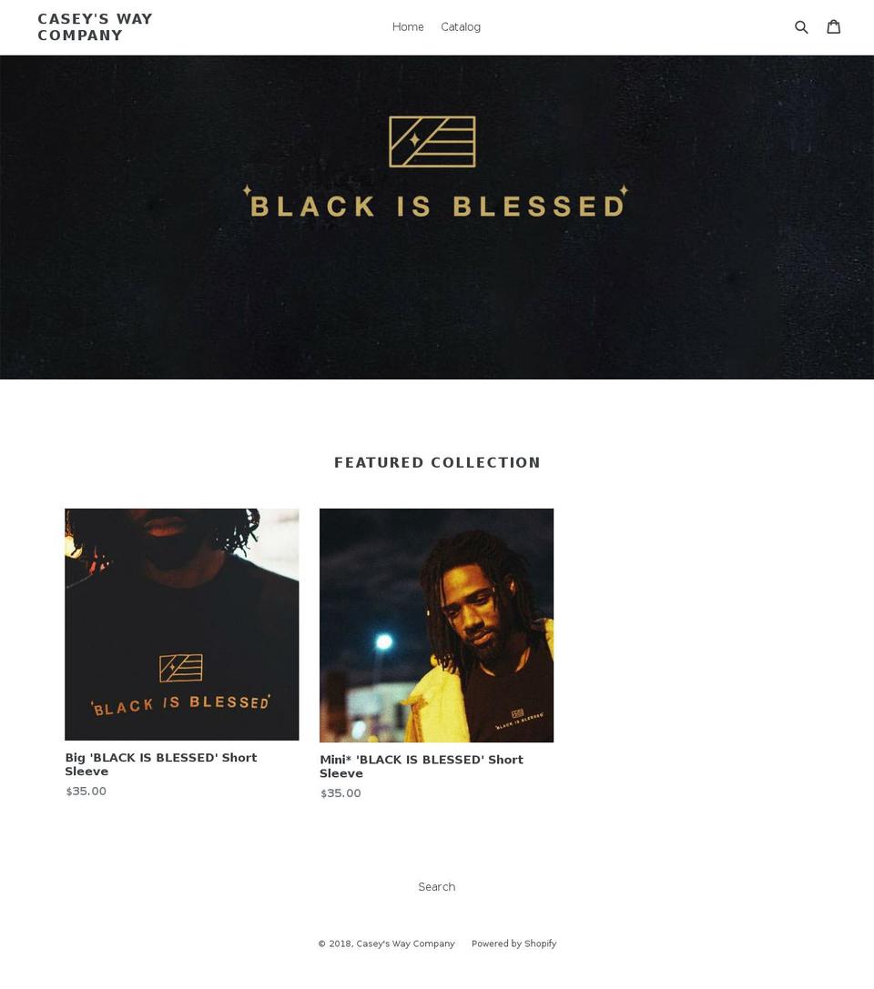 blackisblessed.com — Shopify storefront screenshot