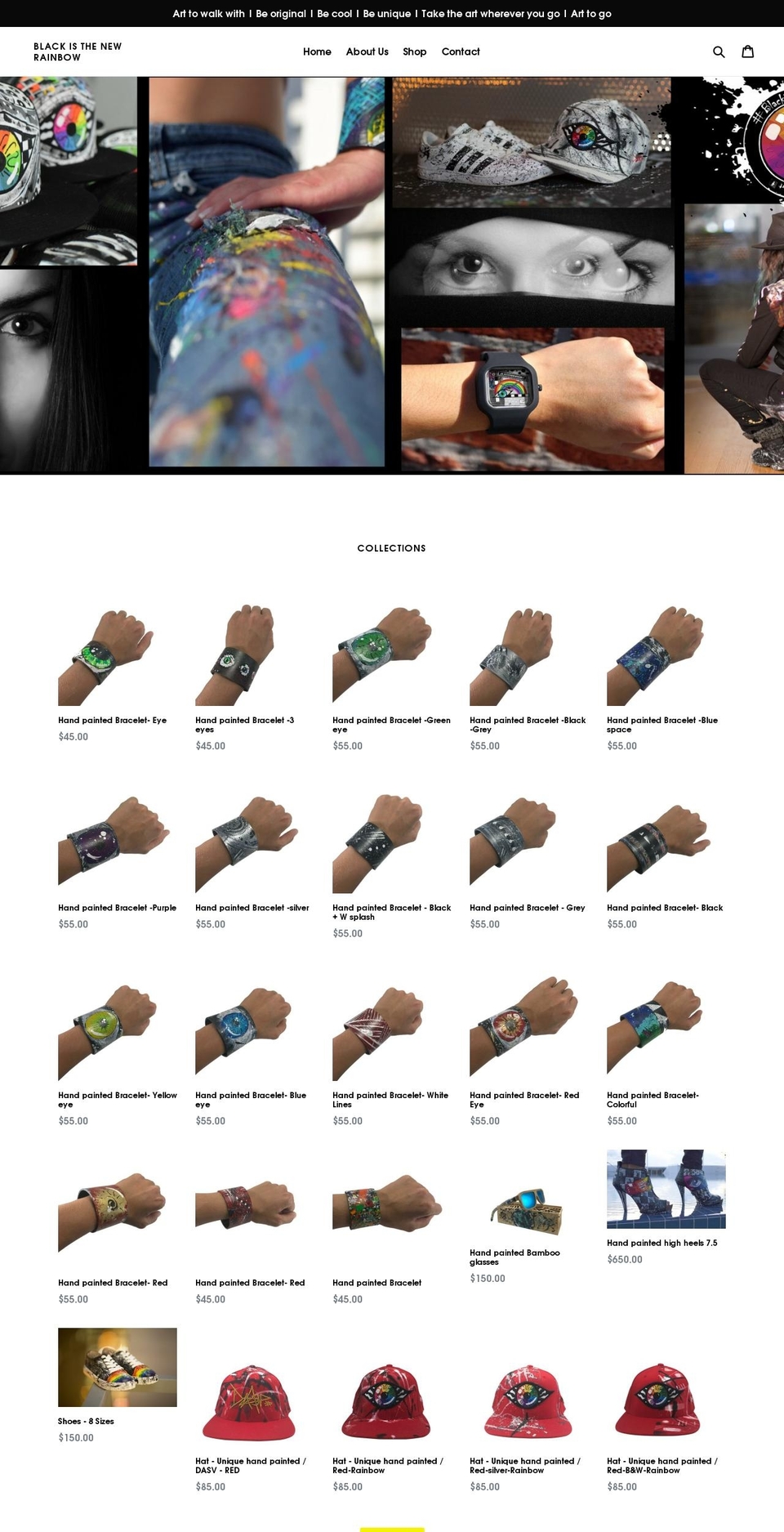 blackisthenewrainbow.com — Shopify storefront screenshot