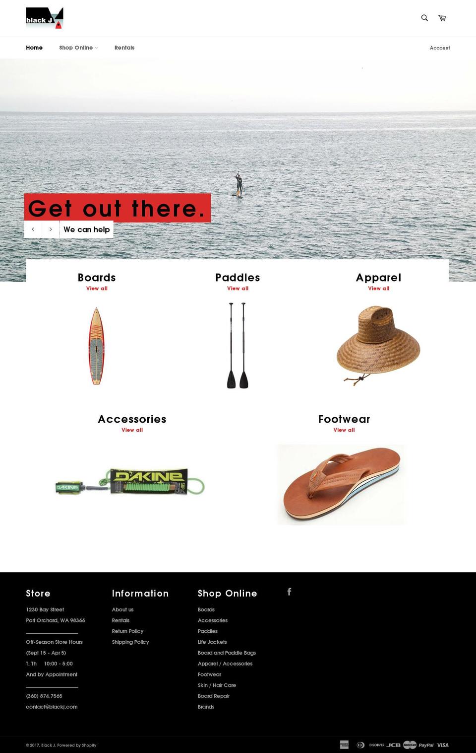 blackj.com shopify website screenshot