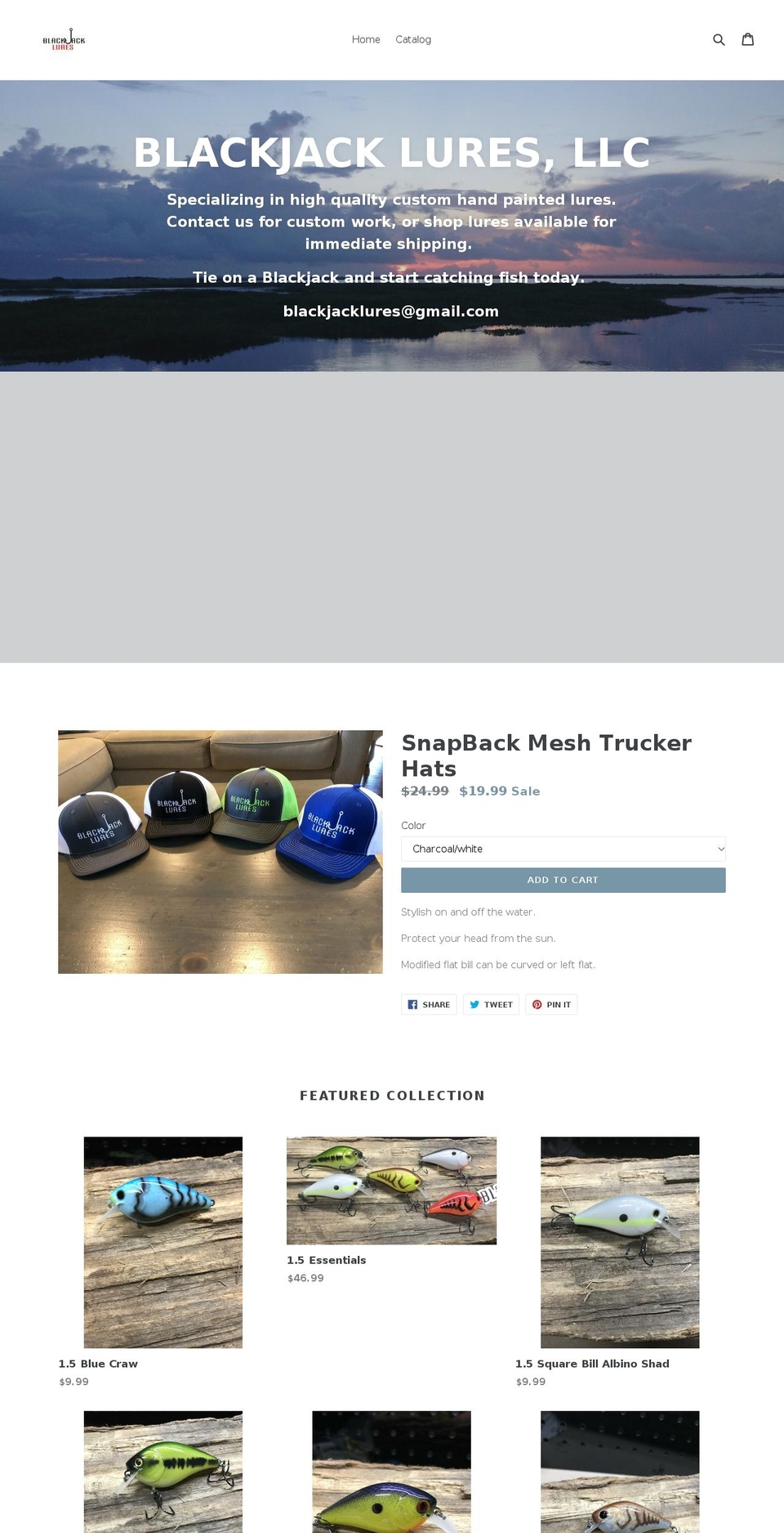 blackjacklures.com — Shopify storefront screenshot