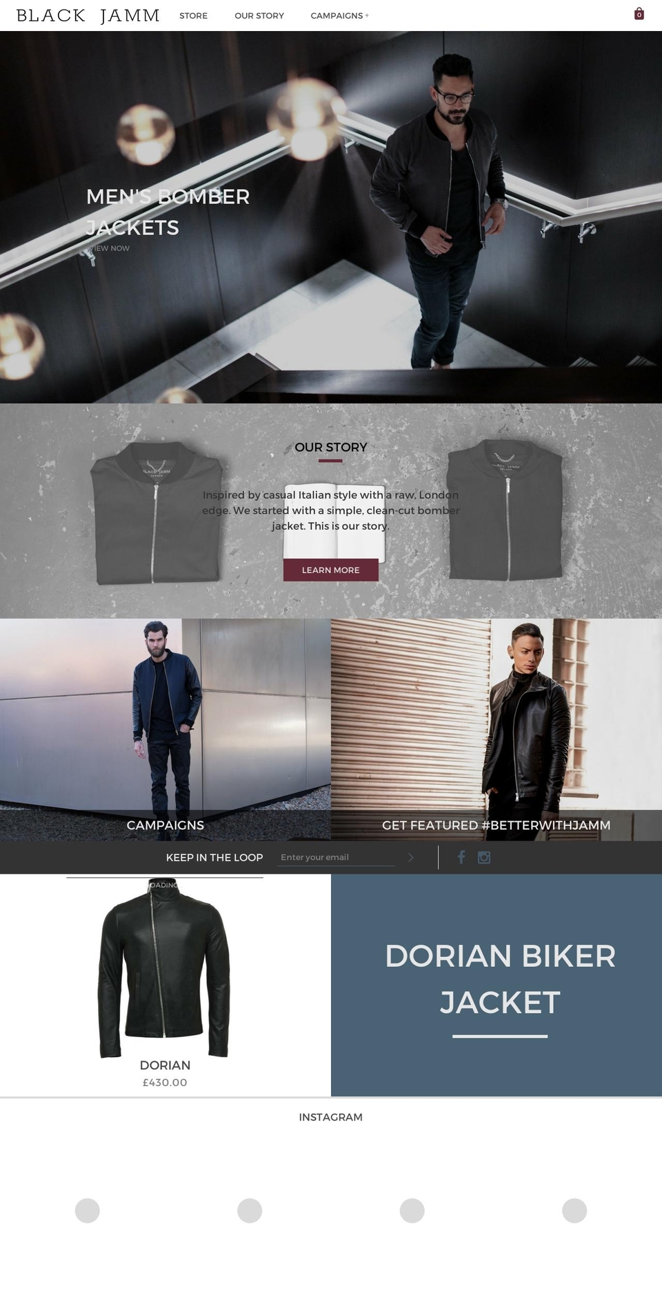 blackjamm.com shopify website screenshot