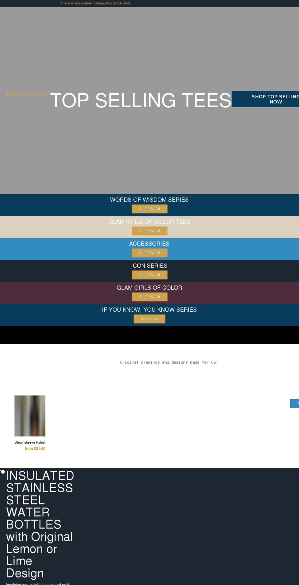 blackjoydrip.com shopify website screenshot
