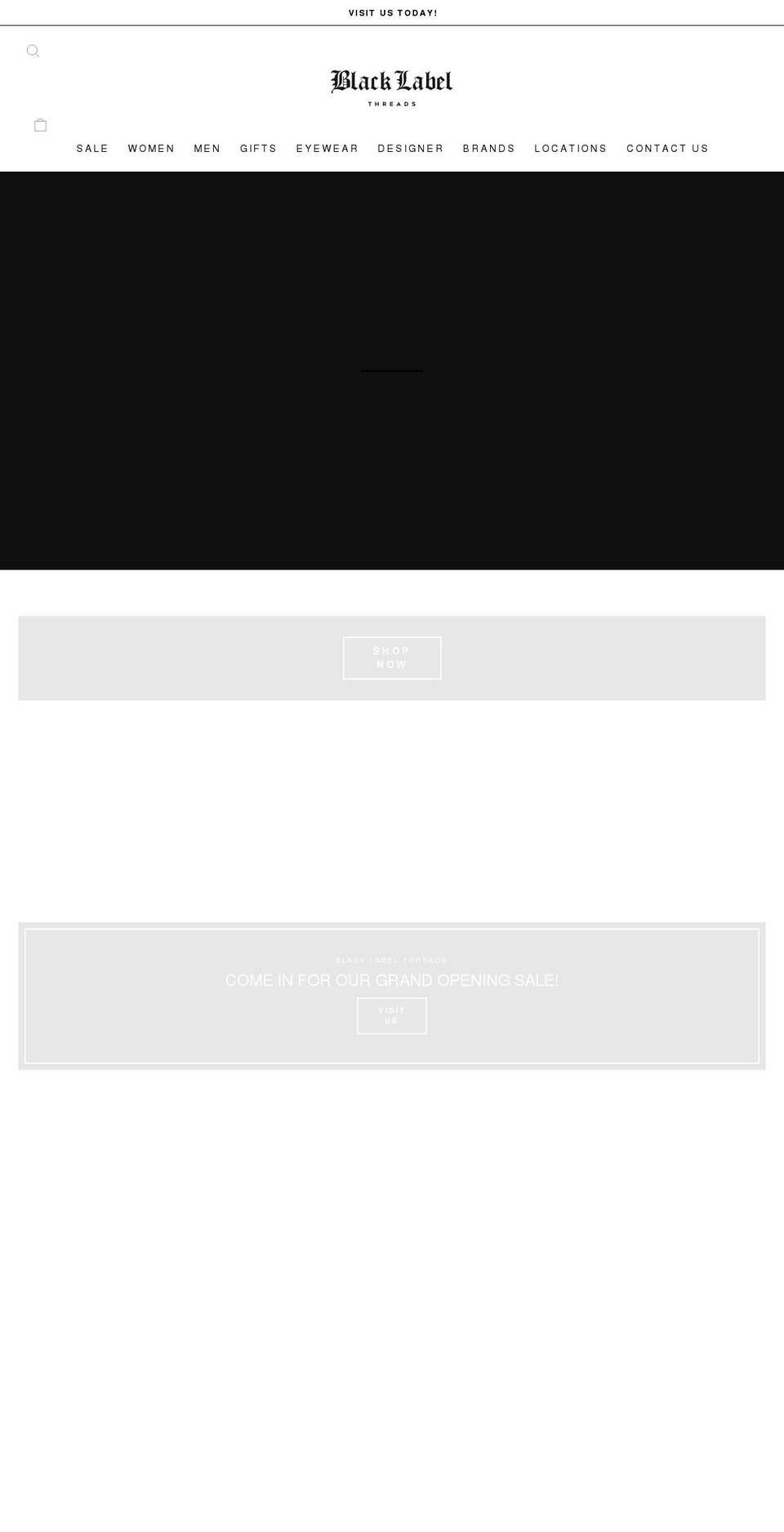 BRAND Shopify theme site example blacklabelthreads.com