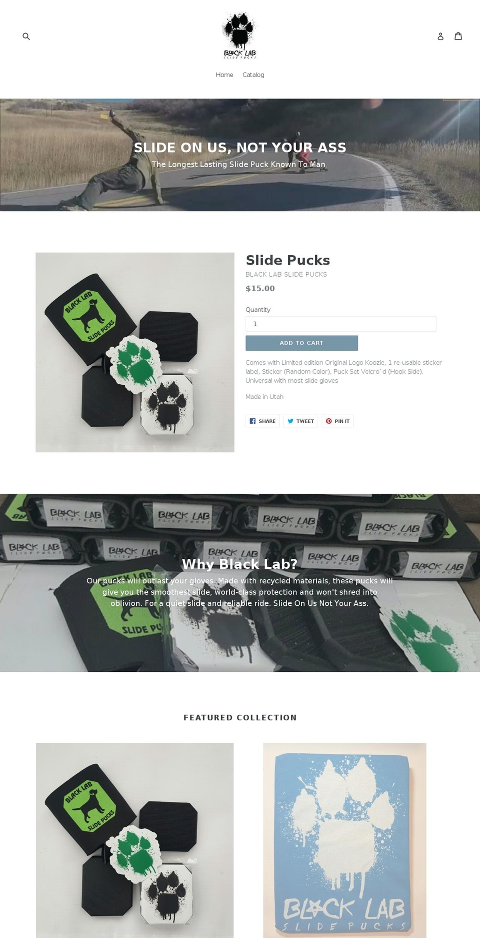 blacklabslide.com — Shopify storefront screenshot