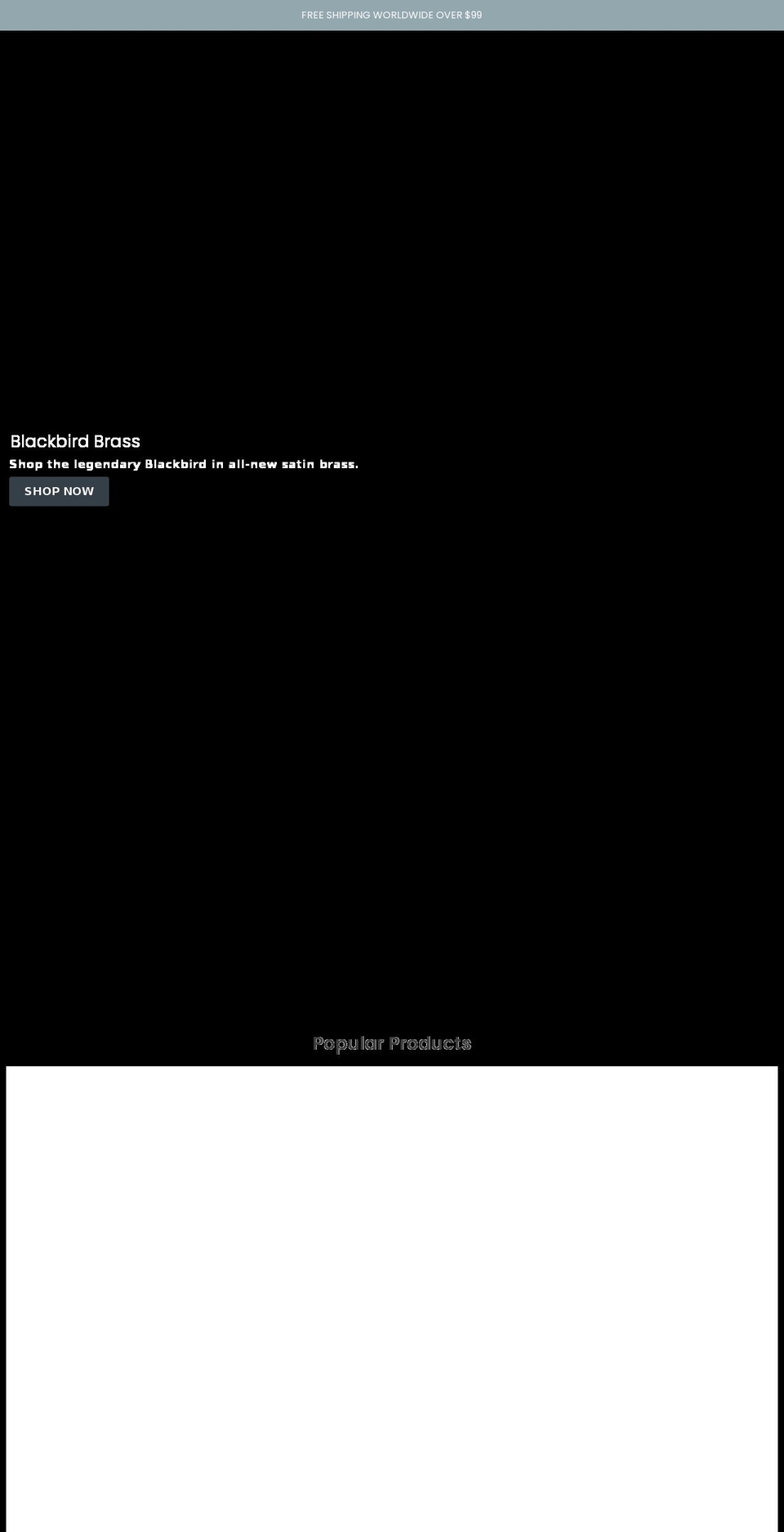 blacklandrazors.com shopify website screenshot