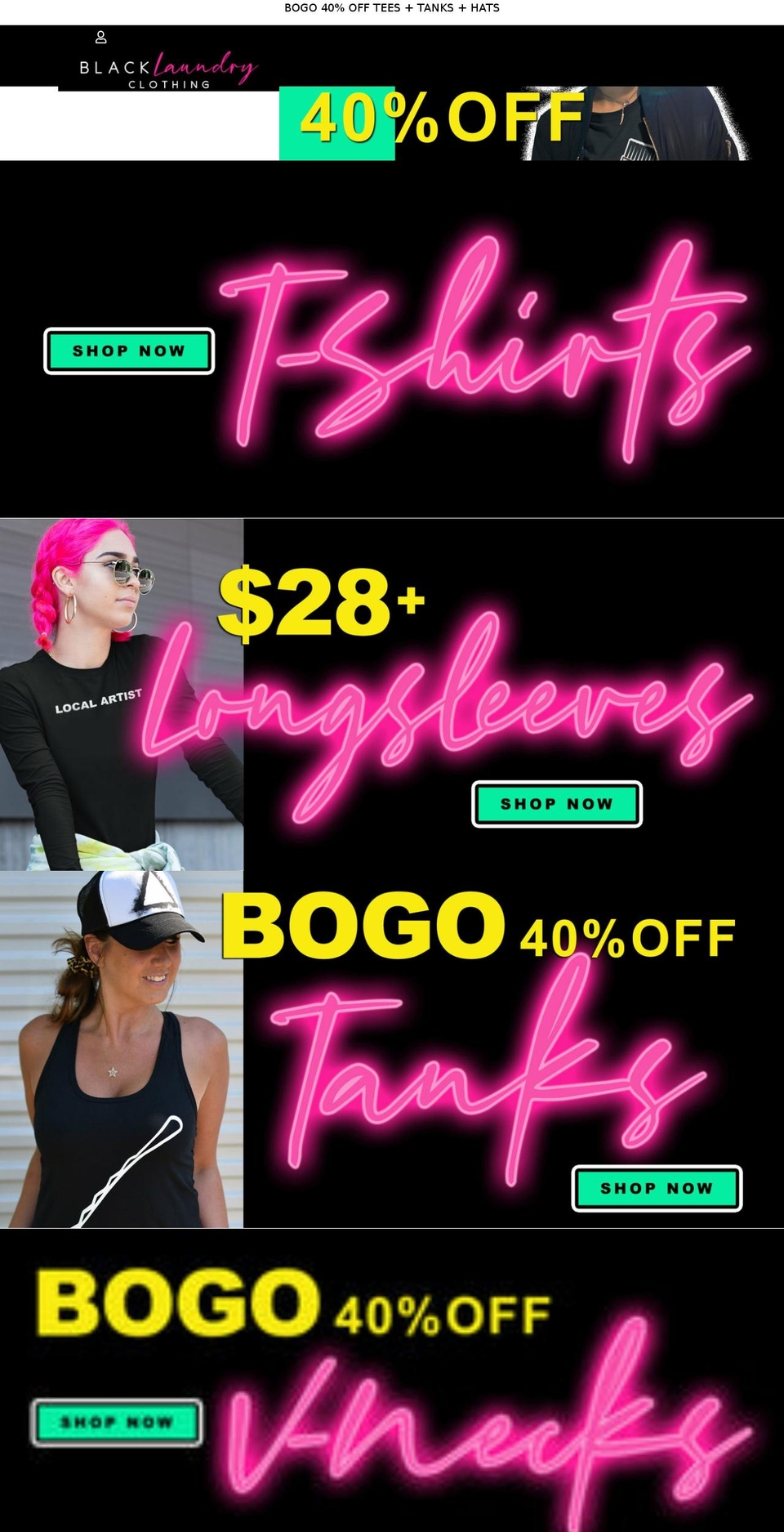 blacklaundryclothing.com shopify website screenshot