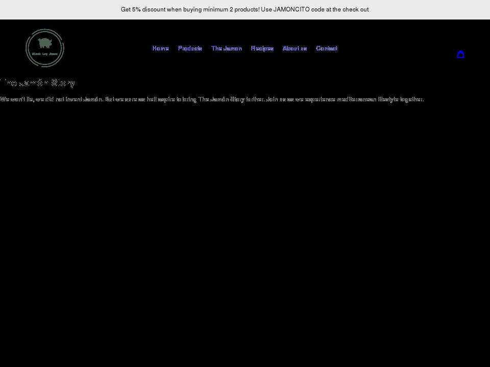 blacklegjamon.com shopify website screenshot
