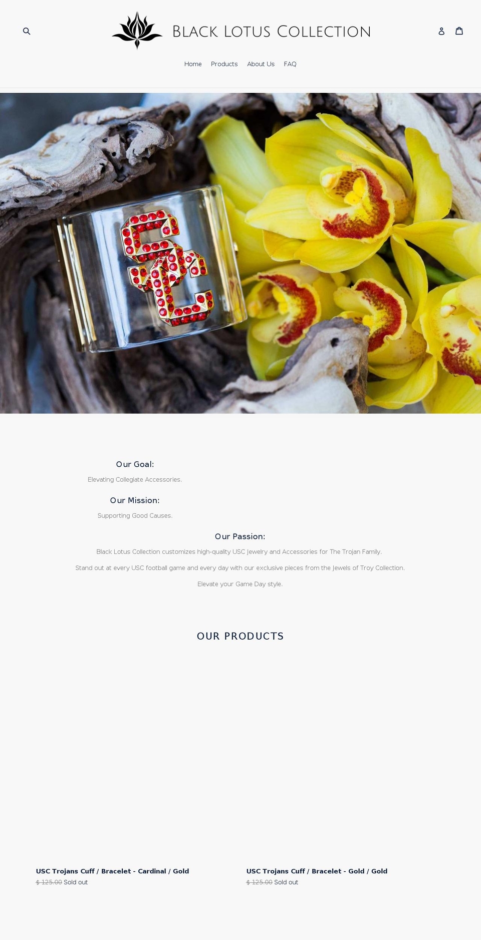 blacklotuscollection.com — Shopify storefront screenshot