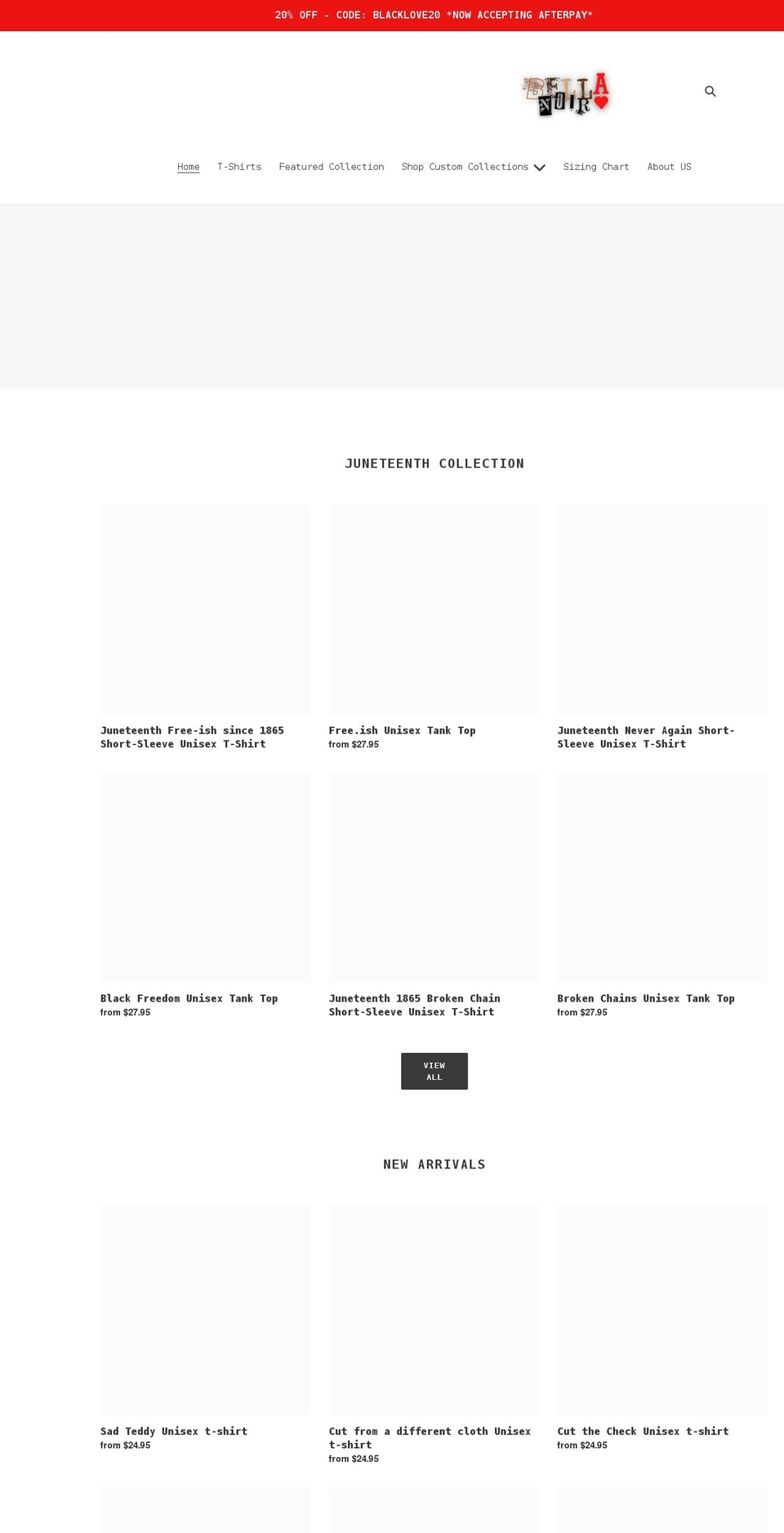 blackloveisdope.com shopify website screenshot