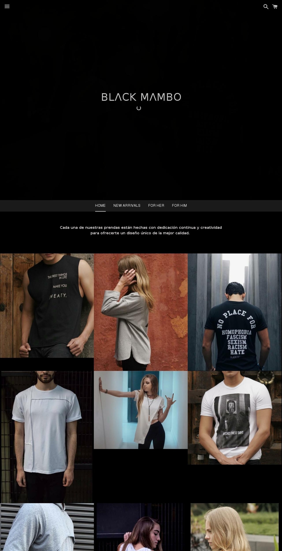 blackmambomx.com — Shopify storefront screenshot