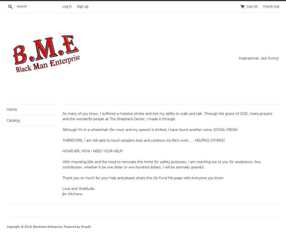 blackmanenterprise.com shopify website screenshot