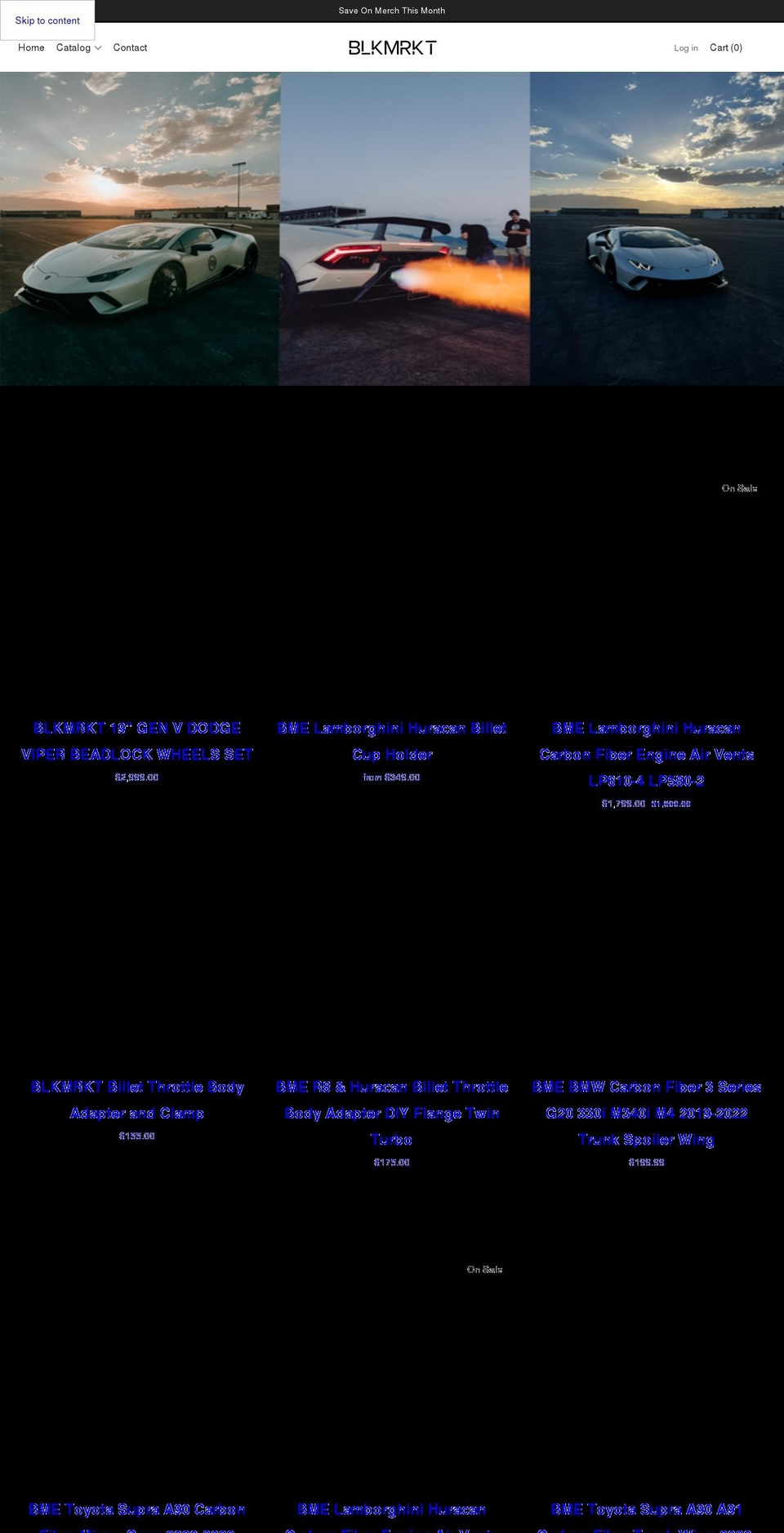 blackmarketexotics.com shopify website screenshot