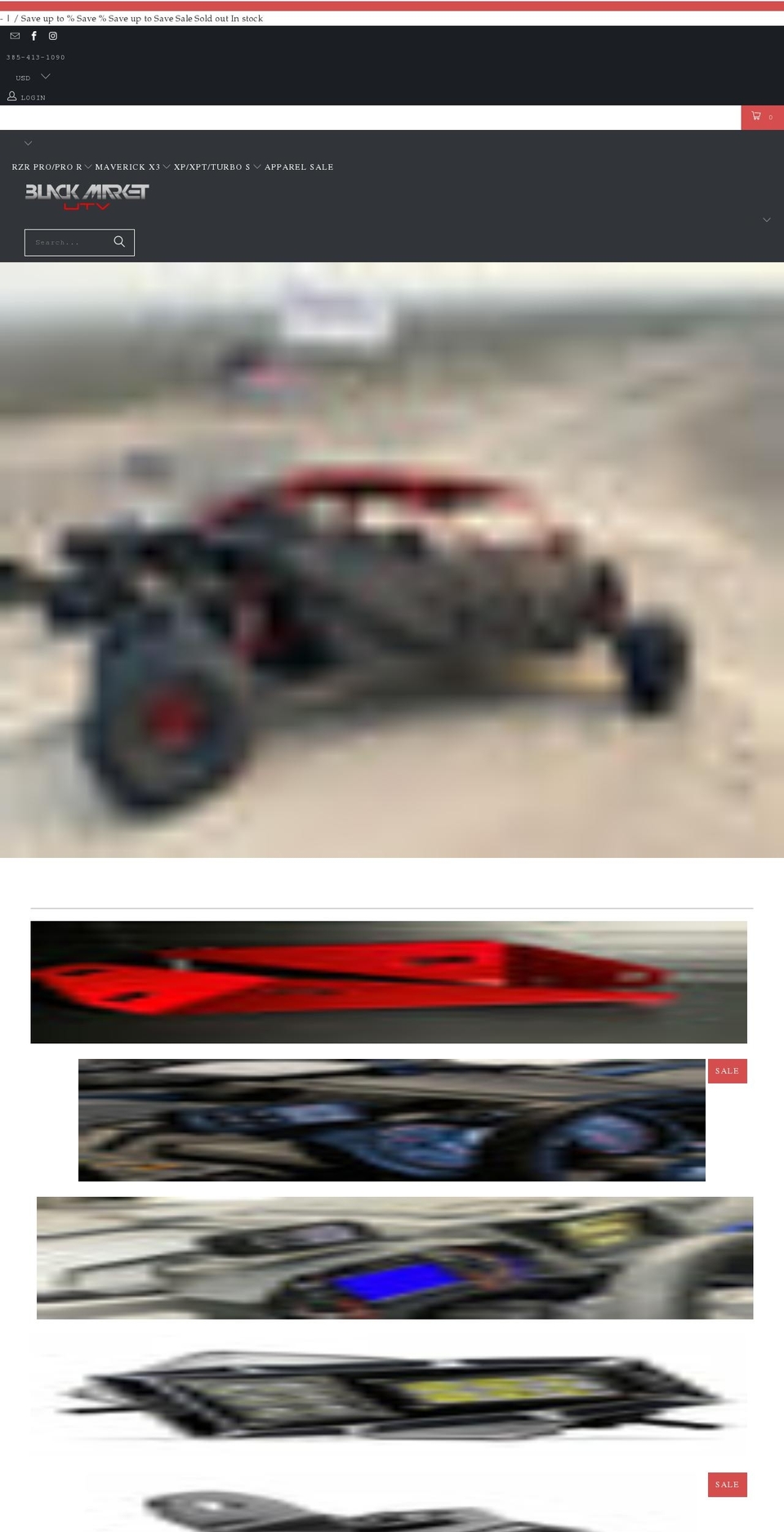 blackmarketutv.com shopify website screenshot