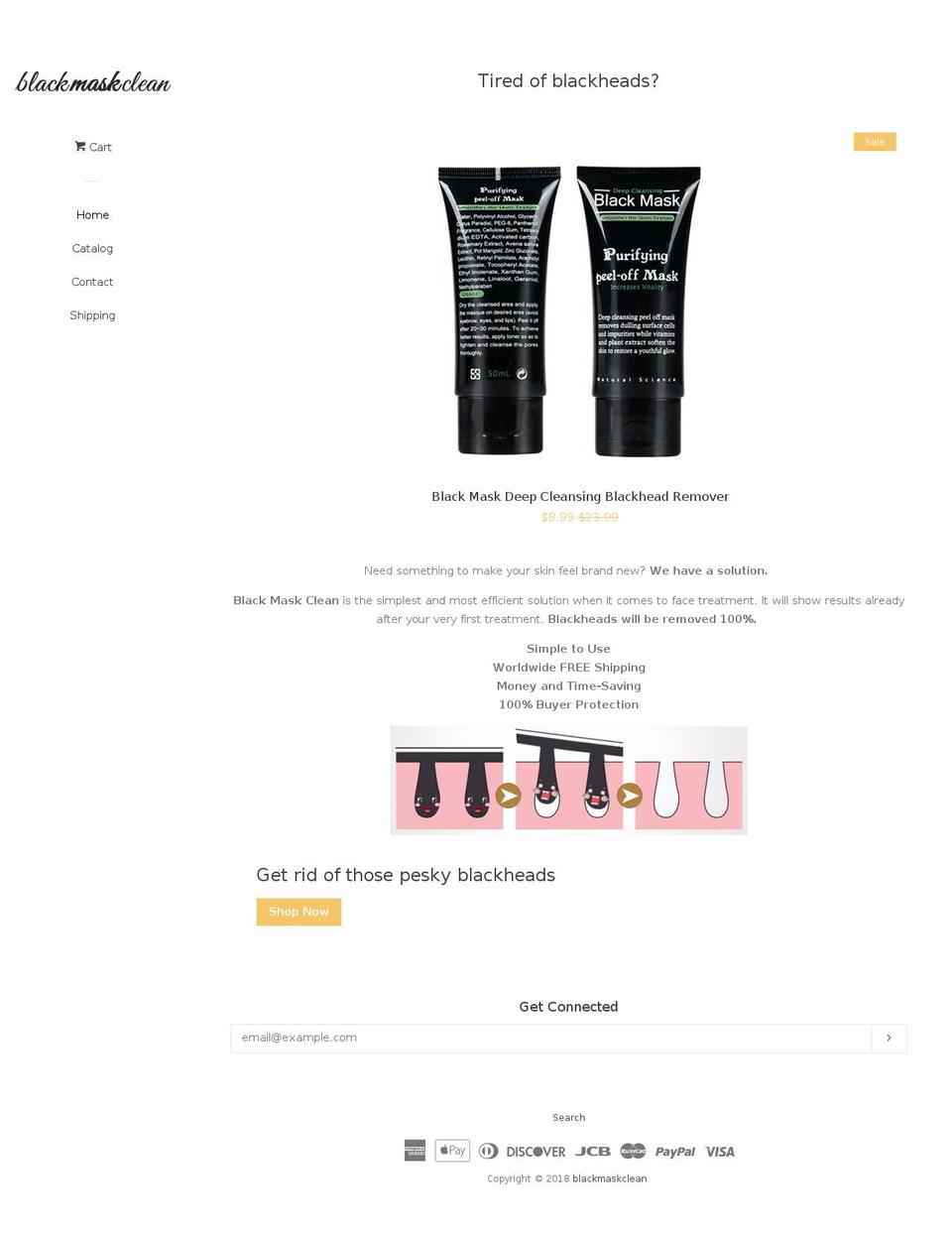 blackmaskclean.com — Shopify storefront screenshot