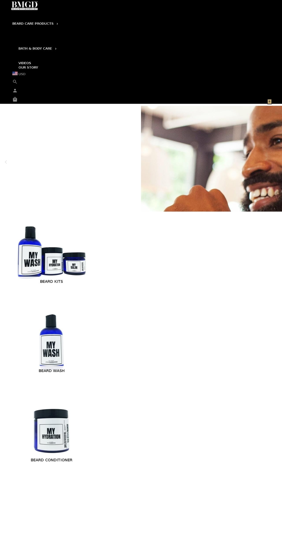 blackmensbeard.com — Shopify storefront screenshot